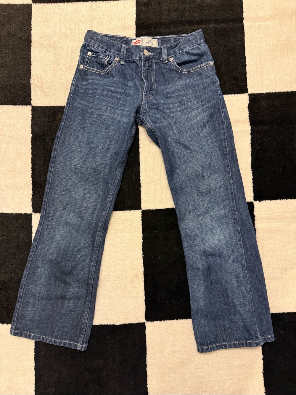 Boy’s Levi 527 Blue Denim Jeans - Classic Bootcut Fit